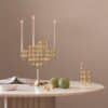 Bronzed Brass Candle Holder