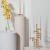 Bronzed Brass Candle Holder - Image 3